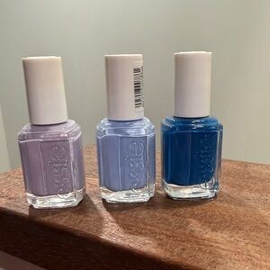 NEW Essie Nail Polish Trio in Purple and Blue Shades